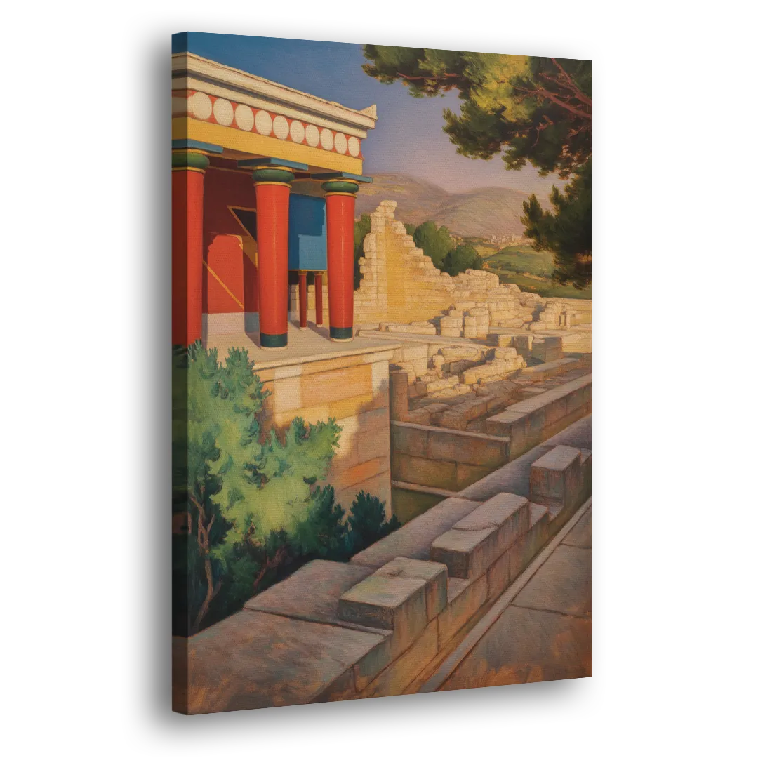 Knossos Palace Side - Canvas Wall Art
