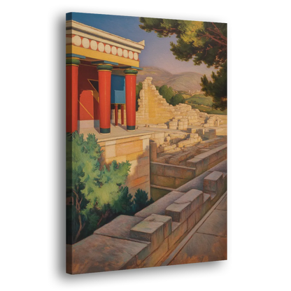 Knossos Palace Side - Canvas Wall Art