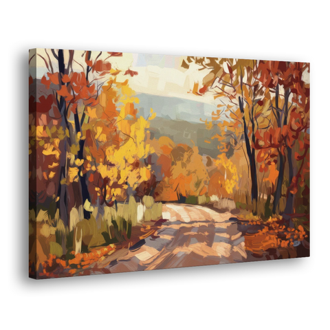 Knoxville Autumn Colors - Canvas Wall Art - Side
