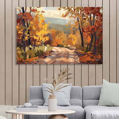 Knoxville Autumn Colors Sitting Room - Canvas Wall Art