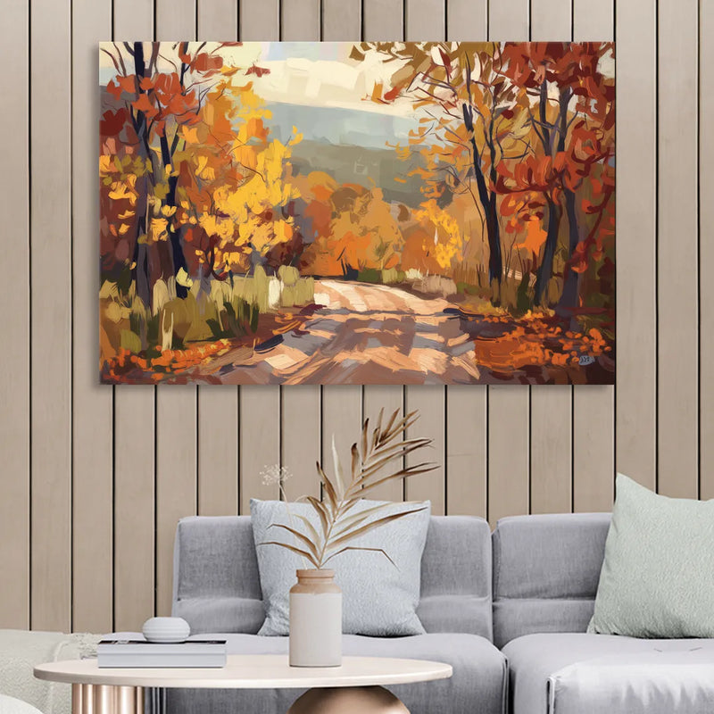 Knoxville Autumn Colors Sitting Room - Canvas Wall Art