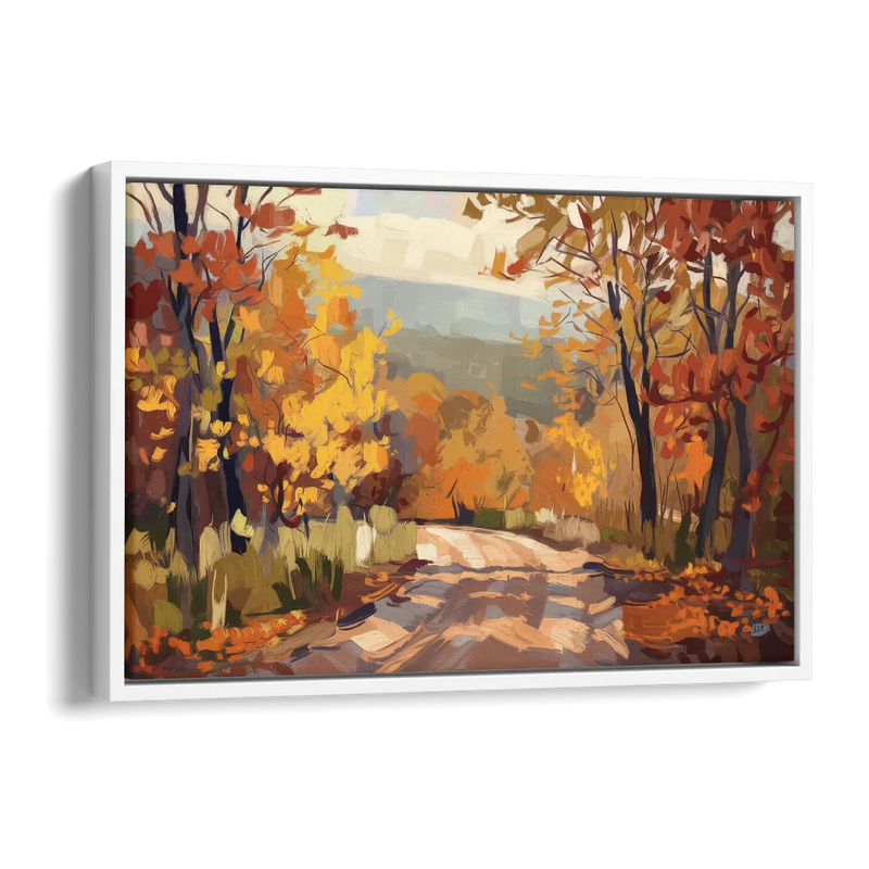 Knoxville Autumn Colors Side - White Canvas Wall Art