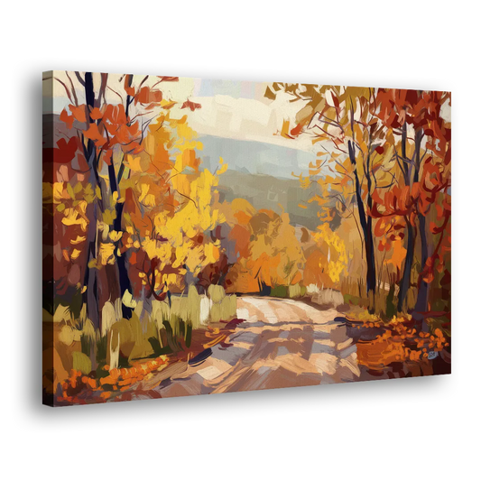 Knoxville Autumn Colors Side - Canvas Wall Art
