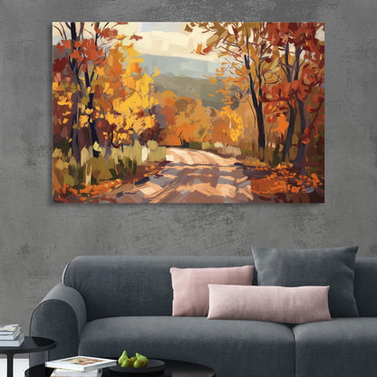 Knoxville Autumn Colors Living Room - Canvas Wall Art