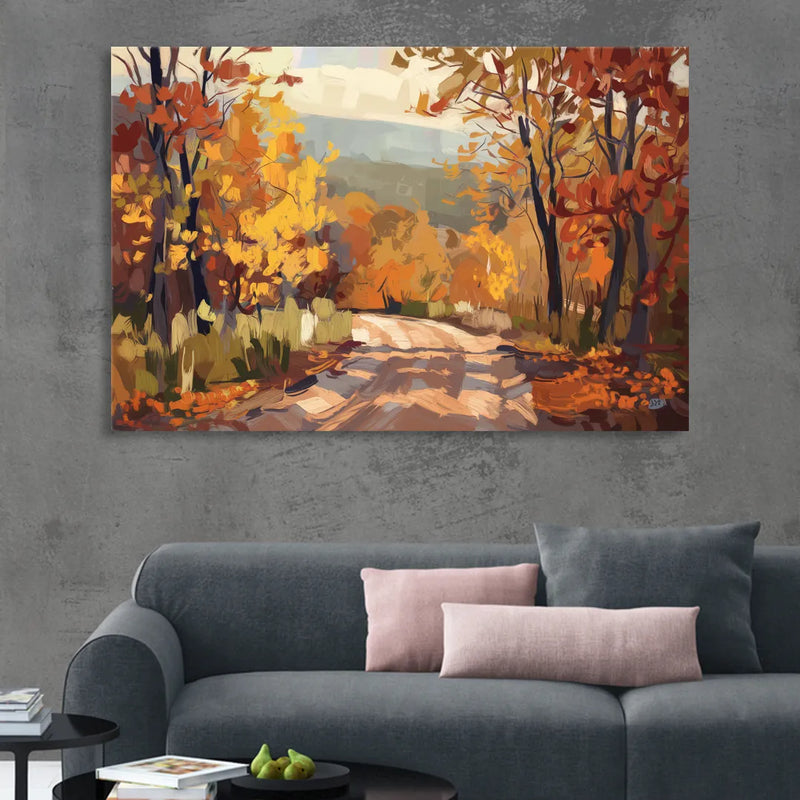 Knoxville Autumn Colors Living Room - Canvas Wall Art