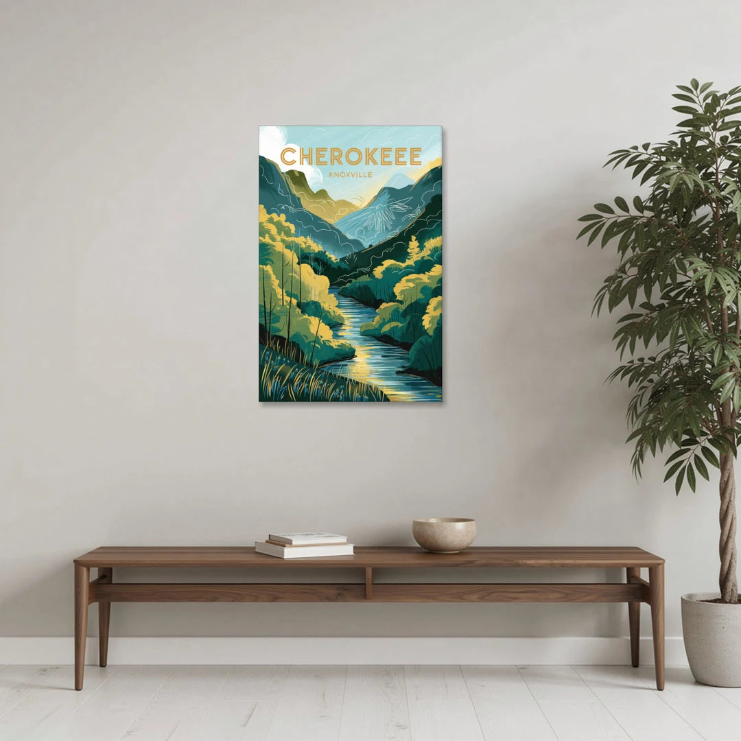 Knoxville Cherokee Heritage - Canvas Wall Art - Coffee Table - 24x36