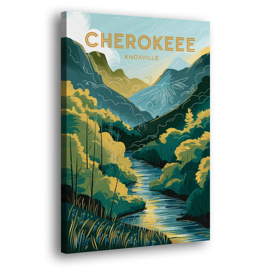 Knoxville Cherokee Heritage Side - Canvas Wall Art