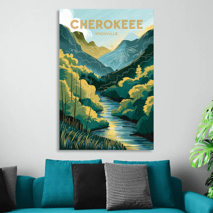 Knoxville Cherokee Heritage Sitting Room - Canvas Wall Art