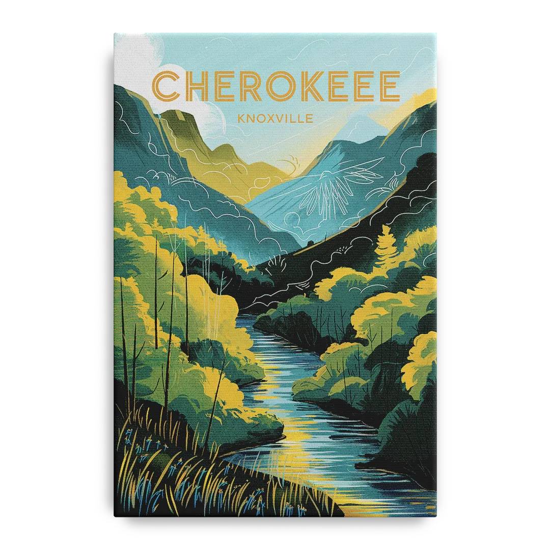 Knoxville Cherokee Heritage Front - Canvas Wall Art
