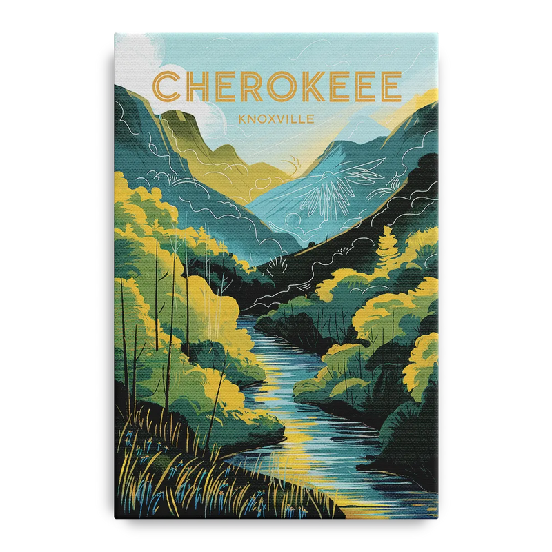 Knoxville Cherokee Heritage Front - Canvas Wall Art