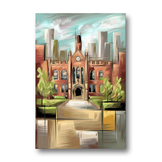 Knoxville College Spirit - Canvas Wall Art - Front