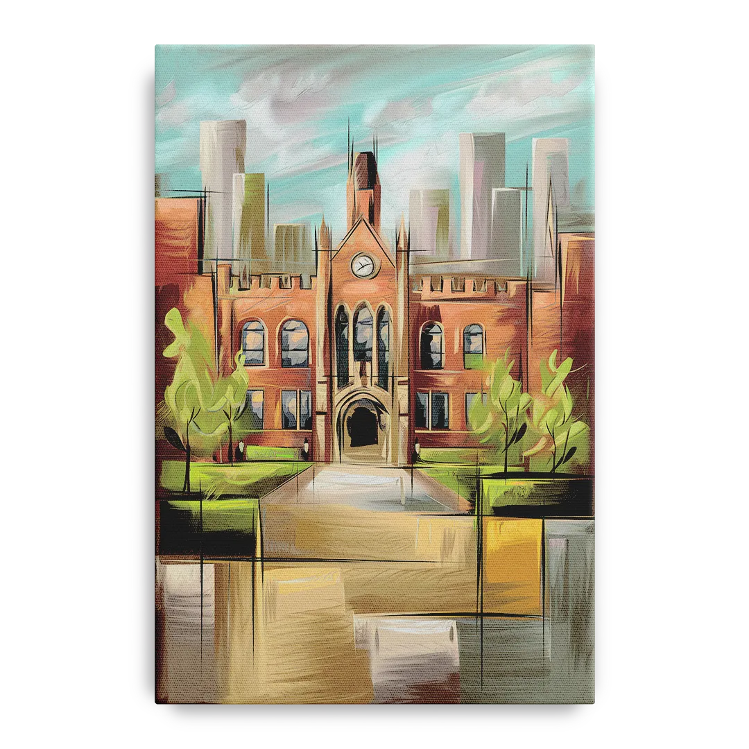 Knoxville College Spirit Front - Canvas Wall Art