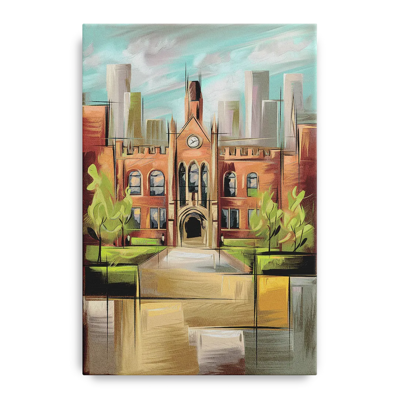 Knoxville College Spirit Front - Canvas Wall Art