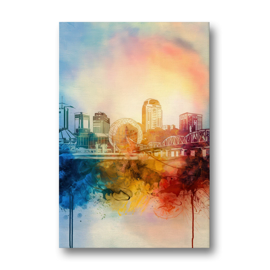 Knoxville Historic Landmarks - Canvas Wall Art - Front