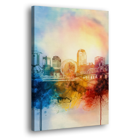 Knoxville Historic Landmarks - Canvas Wall Art - Side