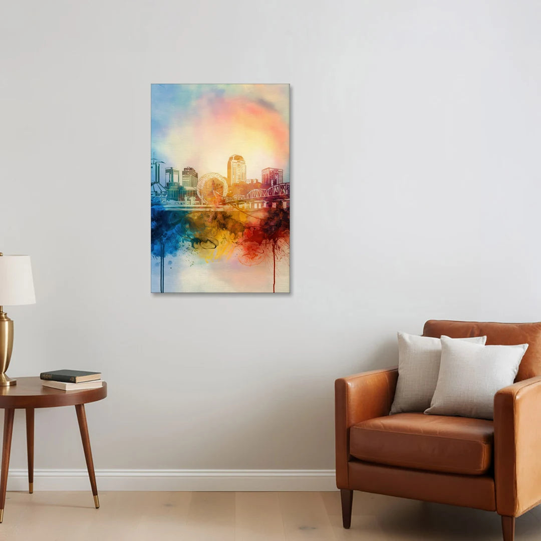 Knoxville Historic Landmarks - Canvas Wall Art - Sofa - 24x36