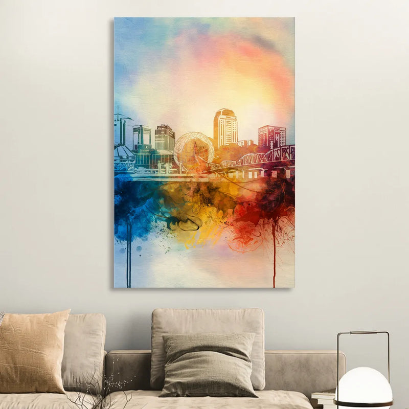 Knoxville Historic Landmarks Sitting Room - Canvas Wall Art