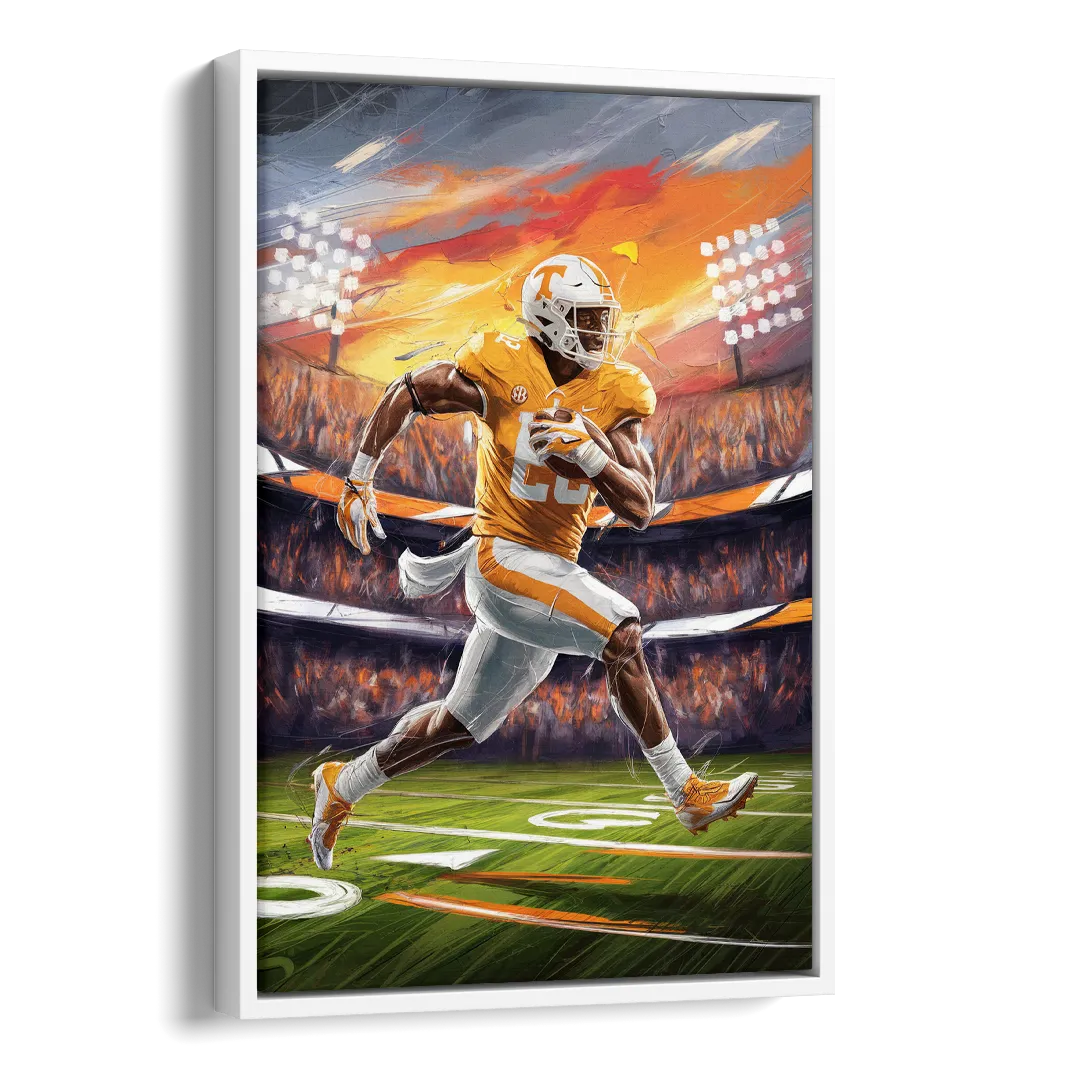 Knoxville Vols Game Day Side - White Canvas Wall Art