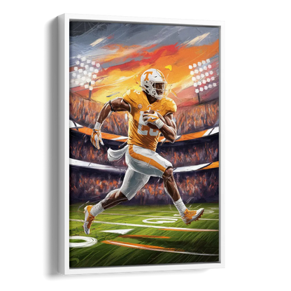 Knoxville Vols Game Day Side - White Canvas Wall Art