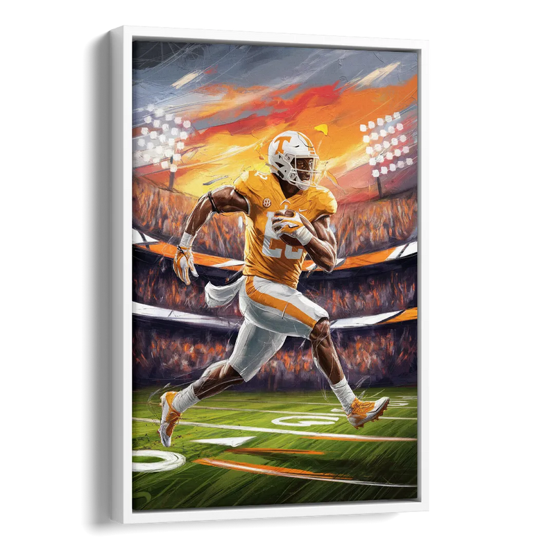 Knoxville Vols Game Day Side - White Canvas Wall Art