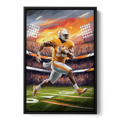 Knoxville Vols Game Day Front - Black Canvas Wall Art