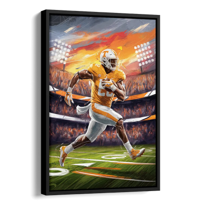 Knoxville Vols Game Day Side - Black Canvas Wall Art