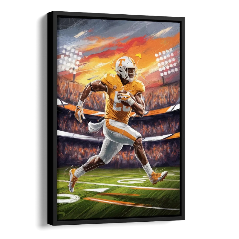 Knoxville Vols Game Day Side - Black Canvas Wall Art