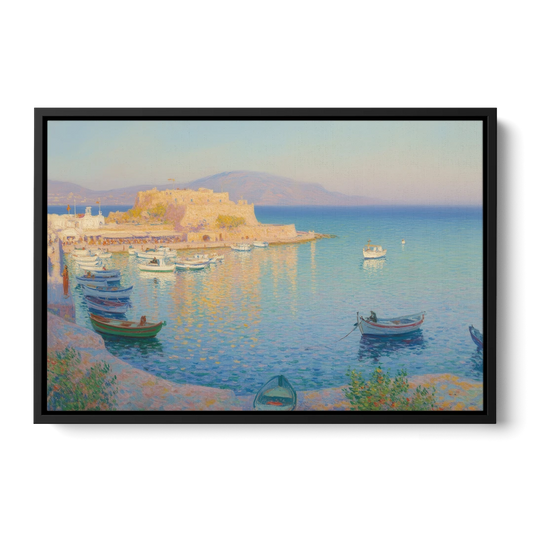 Koules Fortress - Black Framed Canvas Wall Art - Front