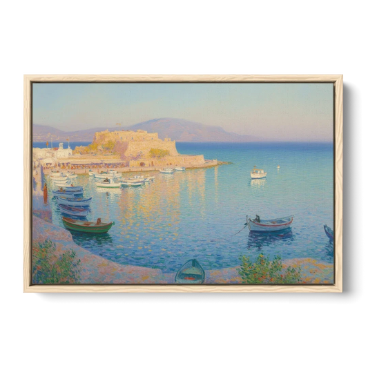 Koules Fortress - Oak Framed Canvas Wall Art - Front