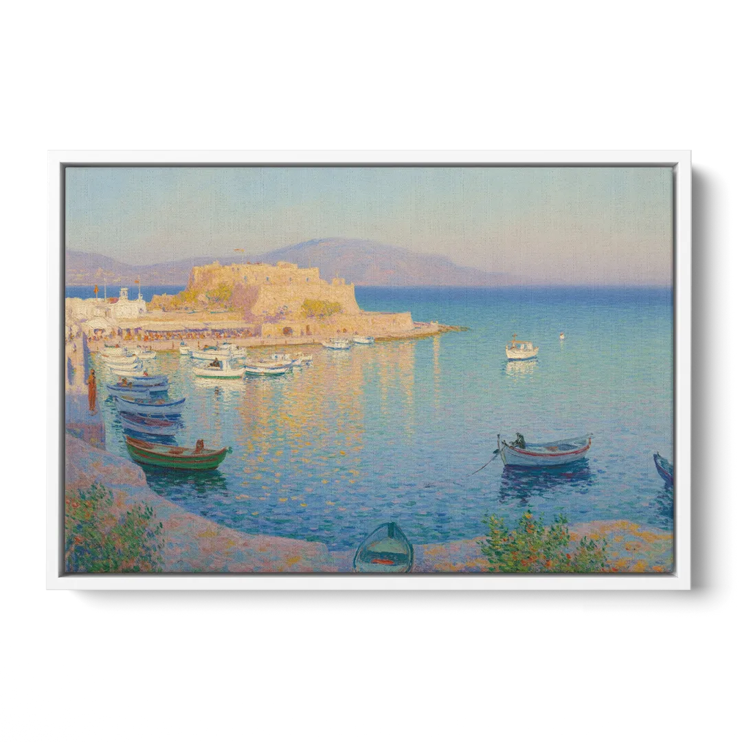 Koules Fortress Front - White Canvas Wall Art