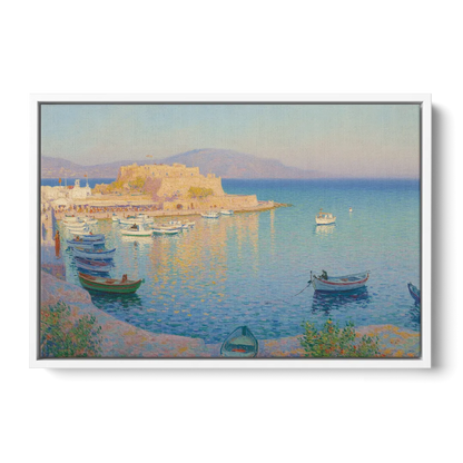 Koules Fortress Front - White Canvas Wall Art