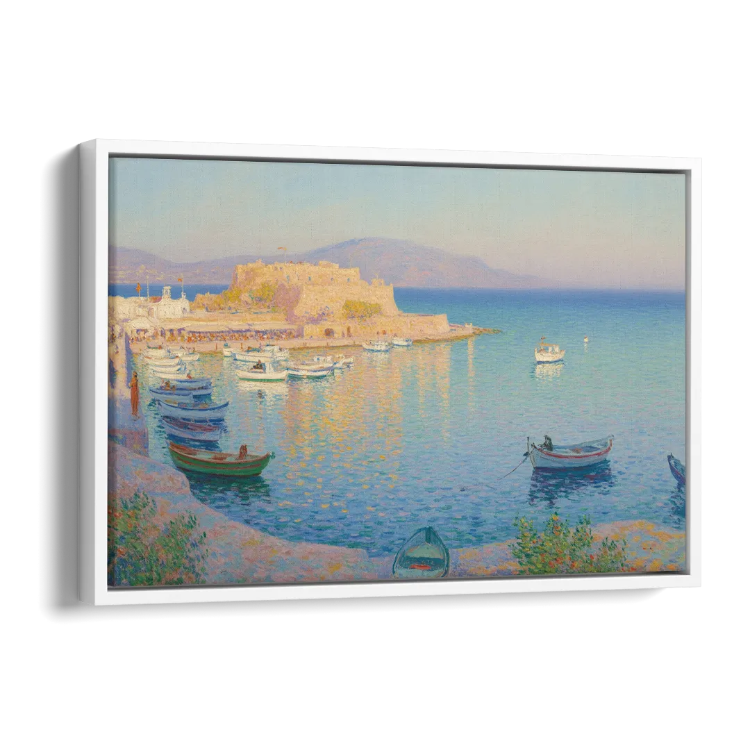 Koules Fortress Side - White Canvas Wall Art
