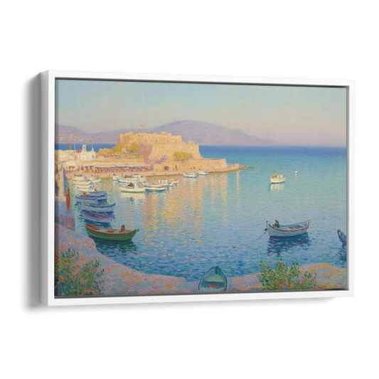 Koules Fortress Side - White Canvas Wall Art