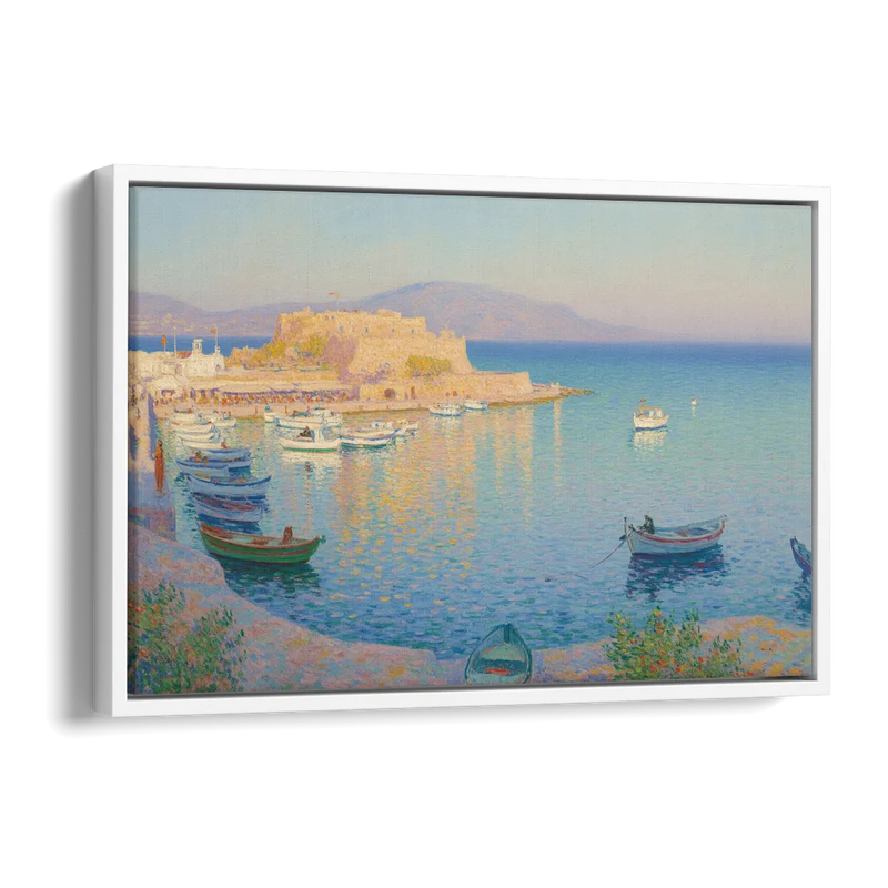 Koules Fortress Side - White Canvas Wall Art