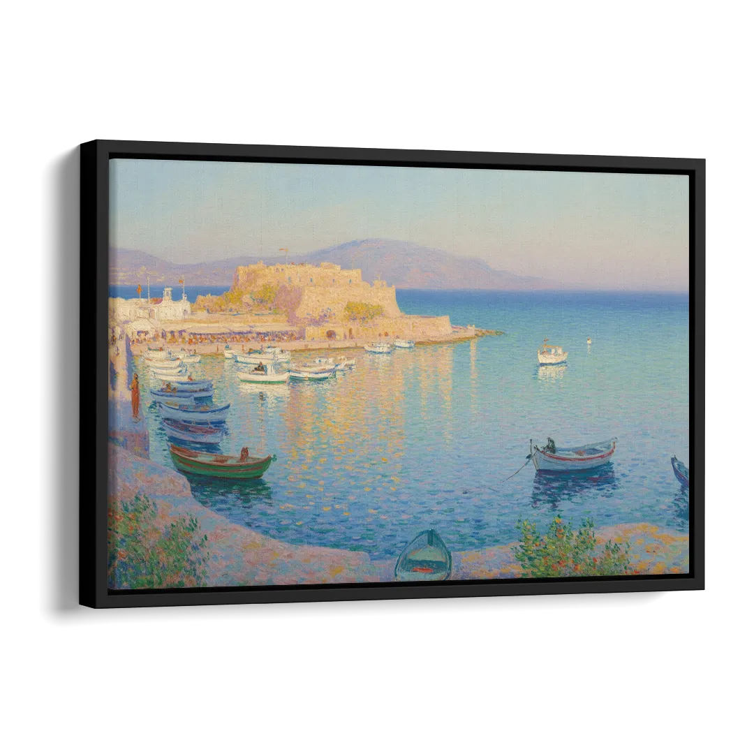 Koules Fortress Side - Black Canvas Wall Art
