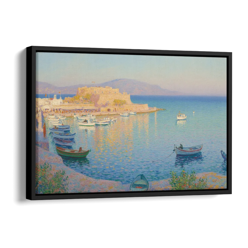 Koules Fortress Side - Black Canvas Wall Art