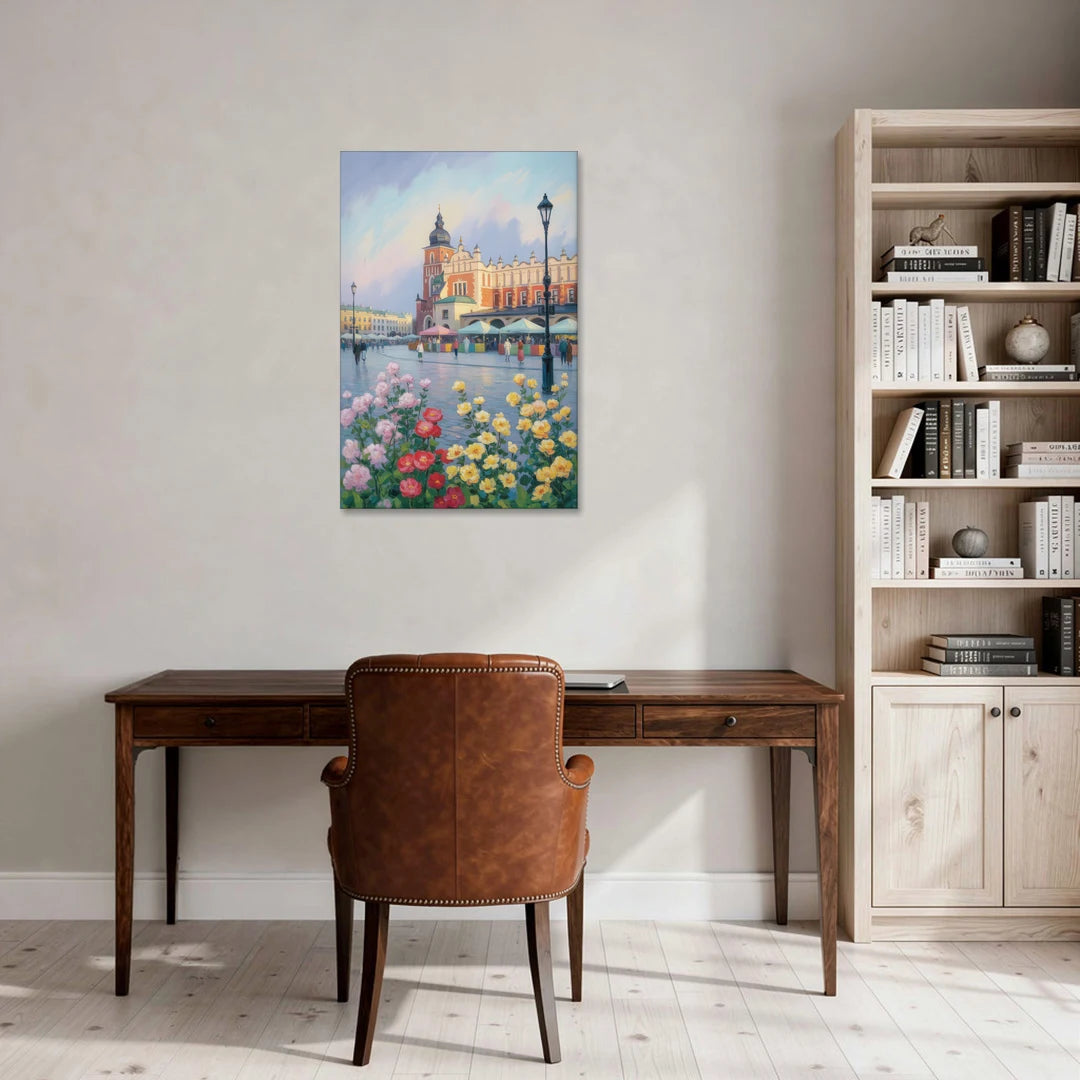 Krakow's Cloth Hall - Canvas Wall Art - Office - 24x36
