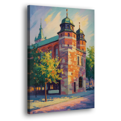 Krakow Barbican Side - Canvas Wall Art