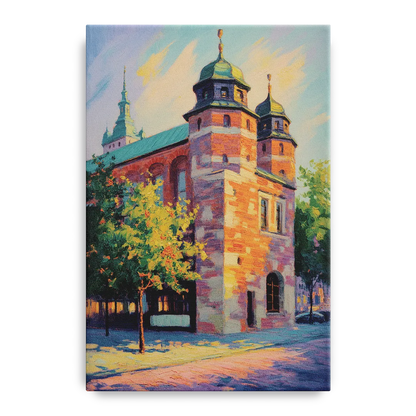 Krakow Barbican Front - Canvas Wall Art