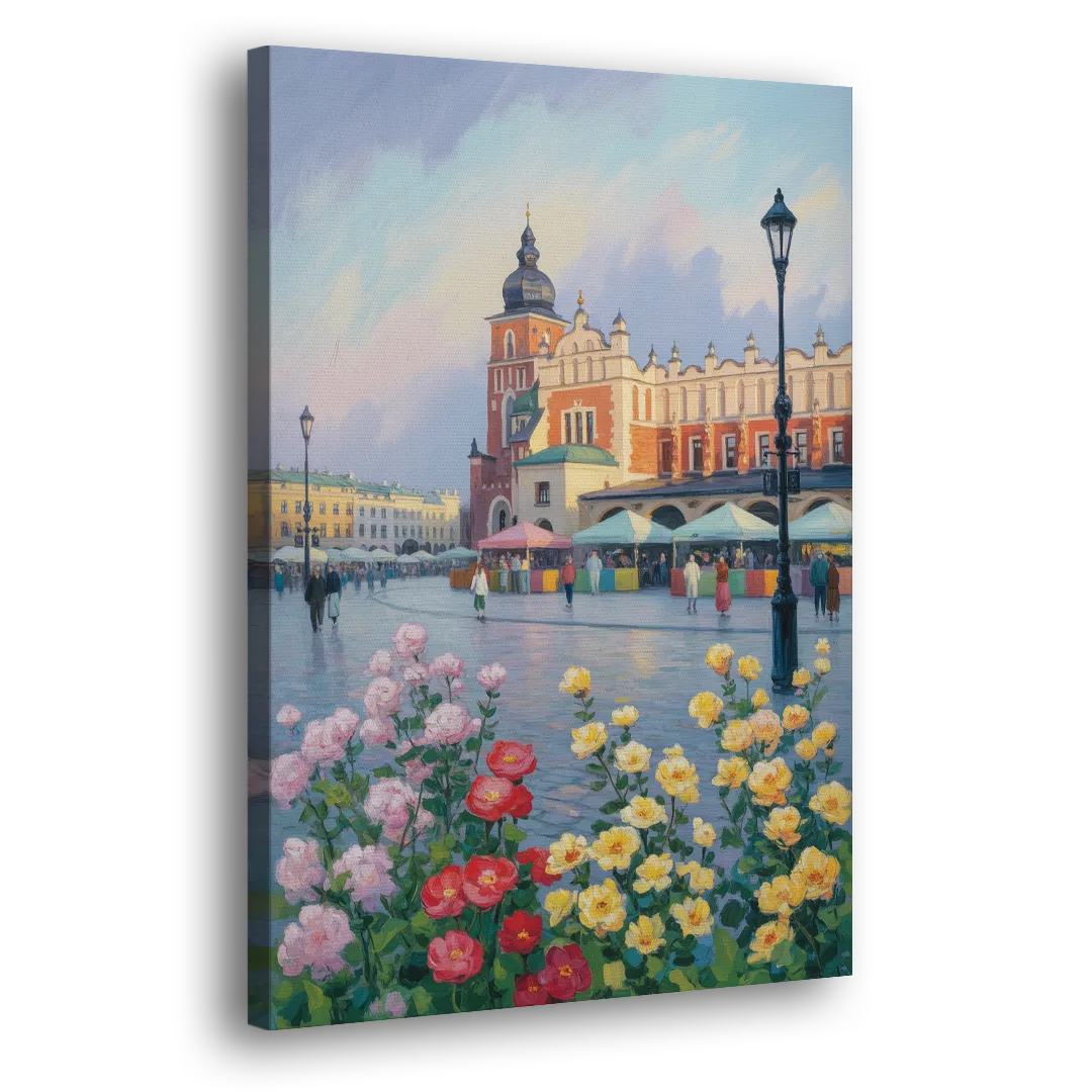 Krakow's Cloth Hall Side - Canvas Wall Art