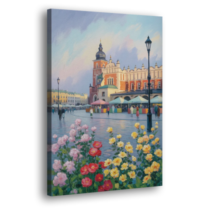 Krakow's Cloth Hall Side - Canvas Wall Art