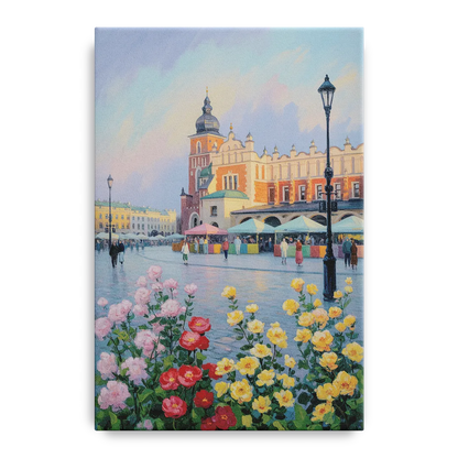 Krakow's Cloth Hall Front - Canvas Wall Art