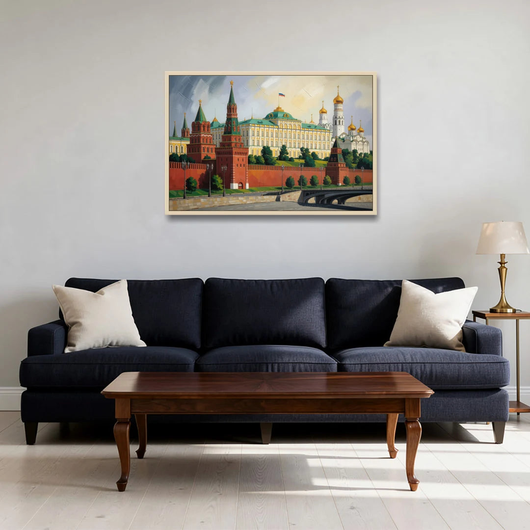 Kremlin Majesty - Oak Framed Canvas Wall Art - Sofa - 36x24