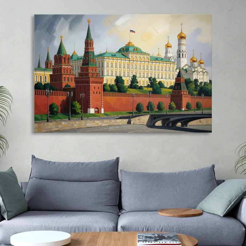 Kremlin Majesty Living Room - Canvas Wall Art