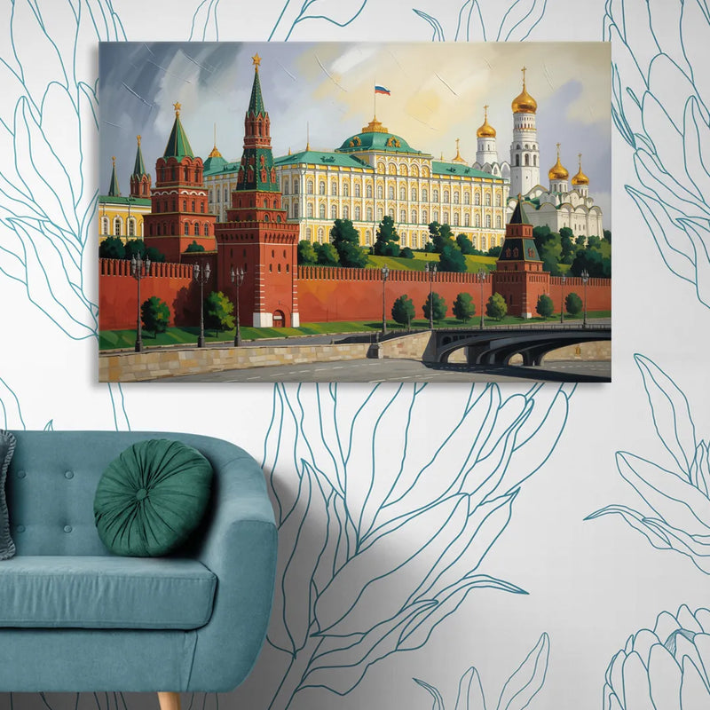 Kremlin Majesty Sitting Room - Canvas Wall Art