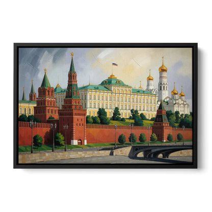 Kremlin Majesty Front - Black Canvas Wall Art