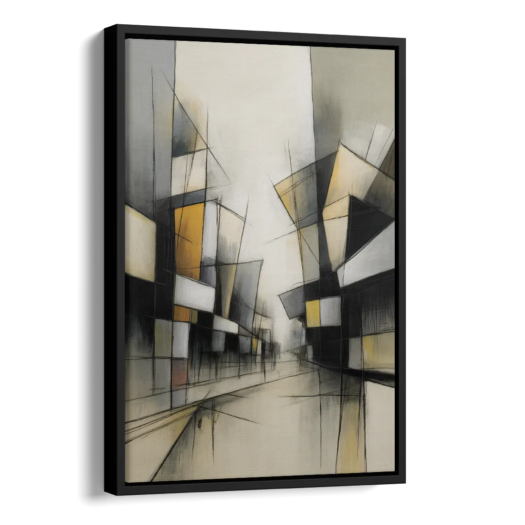 Kreuzberg Colors Side - Black Canvas Wall Art