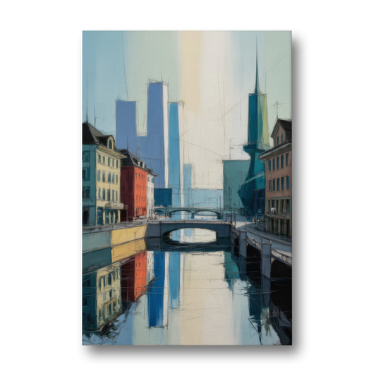 Kunsthaus Zurich Beauty - Canvas Wall Art - Front