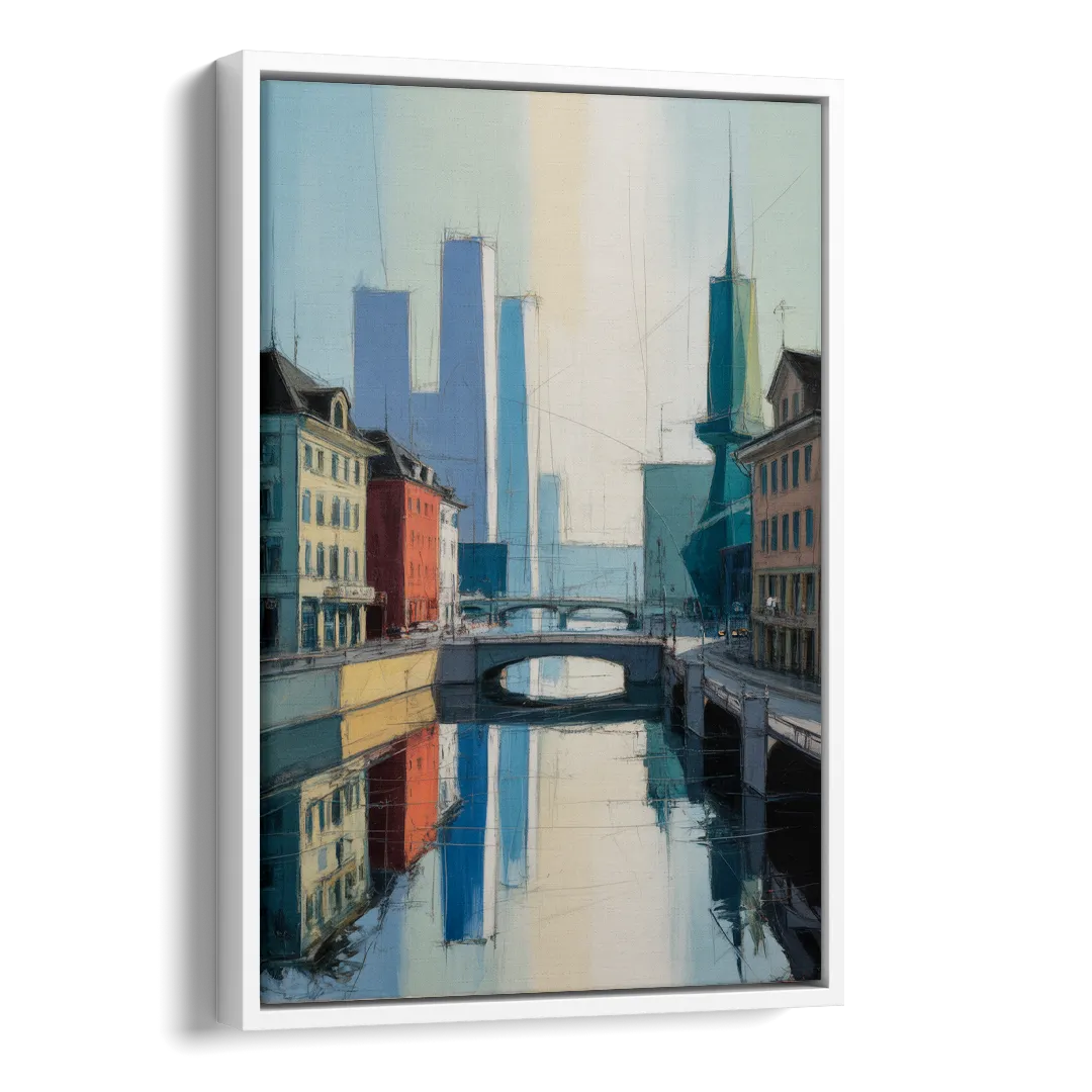 Kunsthaus Zurich Beauty Side - White Canvas Wall Art