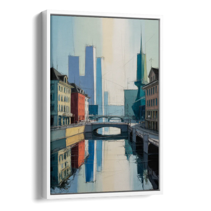 Kunsthaus Zurich Beauty Side - White Canvas Wall Art